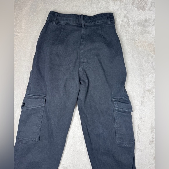 Aritzia Wilfred Free Modern High Rise Cargo Button Fly Black Pants Size 2 - Picture 7 of 16